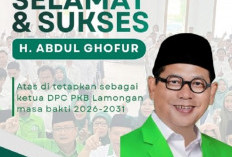 Abdul Ghofur Kembali Pimpin DPC PKB Lamongan Periode 2026-2031