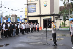 Kapolres Kediri Kota Pimpin Apel Siaga Pengamanan Nataru, Pastikan Keamanan Warga