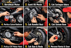 Perawatan Motor Pasca Mudik, Ini Langkah yang Perlu Dilakukan