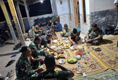 Buka Puasa di Lokasi TMMD, Dansatgas Sumenep Duduk Bersama Warga