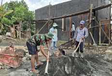 Ayak Pasir Halus, Satgas TMMD Perkuat Dinding Rumah Warga