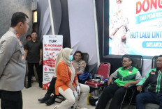 Jelang HUT Ke-71 Lalu Lintas, Polres Bangkalan Gelar Bakti Kesehatan Donor Darah