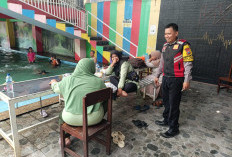 Pastikan Liburan Aman, Polisi Sidoarjo Sambangi Tempat Wisata di Balongbendo