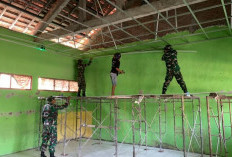 Ciptakan Lingkungan Belajar yang Layak, TMMD 129 Bojonegoro Rehab Ruang Kelas SD Kesongo