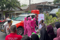 Warga Jatiarjo Terdampak Karhutla, Polres Pasuruan dan Bhayangkari Kompak Salurkan Air Bersih