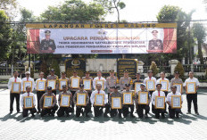 Dedikasi Tanpa Cacat, 89 Personel Polres Malang Terima Tanda Kehormatan Satyalancana Pengabdian