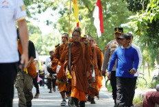Kanwil Kemenag Jatim Sambut 57 Bhikkhu Walk for Peace 2026 di Sidoarjo