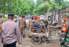 Sinergi Tiga Pilar, Polsek Rungkut Tertibkan PKL dan Parkir Liar Demi Kenyamanan Pengguna Jalan