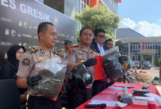 Pencuri Motor 4 TKP Diringkus Polres Gresik, Uang Penjualan Dipakai Narkoba dan Bayar Hutang