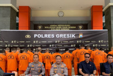 Polres Gresik Ungkap 14 Kasus Narkoba, 17 Tersangka Pengedar Diamankan