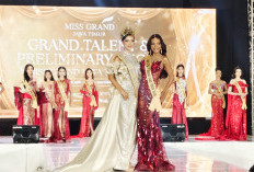 Berbalut Gaun Merah, 12 Finalis Miss Grand Jatim 2026 Adu Kualitas di Surabaya