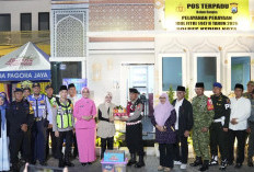 Kapolres Kediri Kota Dampingi Forkopimda Tinjau Pospam Malam Takbir Idulfitri