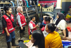 Respons Cepat Bencana, PMI Jember Kerahkan Satgana Salurkan Ratusan Bungkus Makanan di Lokasi Banjir