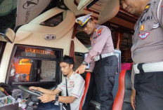 Satlantas Polres Kediri Kota Gelar Ramp Check Kendaraan Pastikan Kamsel