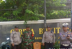 Polsek Sukomanunggal Amankan Ibadah Minggu di Gereja Bukit Karmel Surabaya