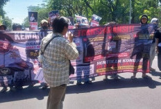 Polsek Gayungan Kawal Demo Kemaki di Dishub Jatim, Aksi Berjalan Kondusif