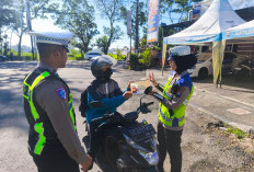 Bangun Budaya Tertib, Satlantas Polres Malang Sapa Pengendara dalam Sosialisasi Operasi Keselamatan Semeru