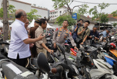 Bazar Ranmor Polrestabes Surabaya, Motor Bodong Tak Bertuan Disumbangkan ke SMK
