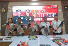Polres Madiun Bekuk Komplotan Pencuri Spesialis Bobol Tembok Lintas Provinsi