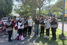 Polwan Polresta Sidoarjo Beri Imbauan Keselamatan kepada Siswa SDN Jati Jelang Study Tour