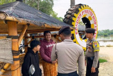 Kawal Kamtibmas Obyek Wisata, Personel Satsamapta Polres Bangkalan Rutin Pantau Pantai Mertajasah