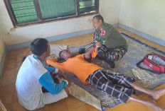 Satgas TMMD 127 Jemput Bola, Warga Stroke Ringan Diperiksa