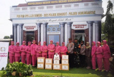 MERR Rungkut Siaga, Bhayangkari Beri Dukungan Moral di Pos Pam Semeru 2025