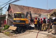 Enam Rumah di Lahan Eks Asrama Polisi Margorejo Dibongkar Pemkot Surabaya