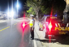 Cegah Teror Premanisme, Polsek Blega Giat Patroli di Ruas Jalan Nasional Bukit Gigir
