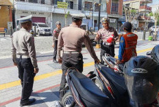 Satlantas Polres Kediri Kota Berikan Imbauan Parkir di Jalan Stasiun