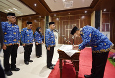 Isi Kursi Definitif Kepala Dinas, Bupati Rusdi Lantik 4 Pejabat Eselon II 