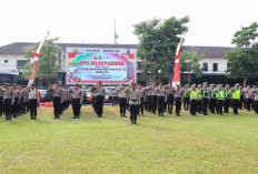 Polres Jombang Gelar Apel Pasukan Pengamanan Muktamar ke-35 NU 