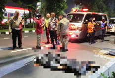 Pemotor Tewas Kecelakaan Tunggal di Jalan Mayjen Sungkono Surabaya