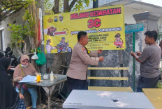 Cegah Kejahatan 3C, Polsek Wiyung Pasang Banner Imbauan di Surabaya
