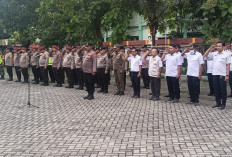 Polsek Wiyung Bersama Tiga Pilar Gelar Apel Gabungan Pengamanan Malam Tahun Baru 2026