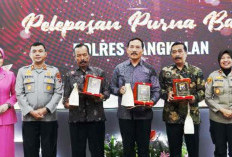 Kasatreskrim Terjaring Mutasi, Kapolres Bangkalan Pimpin Sertijab 3 PJU dan Pelepasan Anggota Purna Tugas