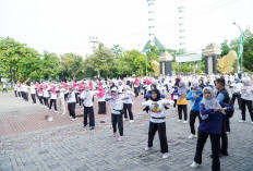 Satukan Aksi Basmi Korupsi! Senam Anti Korupsi dan Uji Wawasan Seputar Pencegahan Korupsi di Lamongan