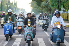 Safari Religi Naik Vespa Klasik, Meriahkan Hari Jadi Kota Madiun ke-108
