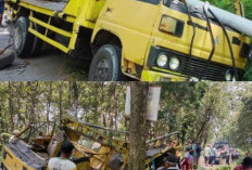 Sebulan 12 Kecelakaan di Belokan Petung Clebung, Polres Bojonegoro Pasang Papan Peringatan