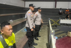 Polsek Lumajang Kota Amankan Pertandingan Liga Jatim 2026 di GOR Wira Bhakti