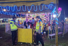 Imbauan Polisi Ngawi di Pasar Malam Widodaren, Warga Aman dan Nyaman