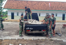 TMMD 127 Genjot Paving Ponpes di Sumenep, Progres Tembus 65 Persen