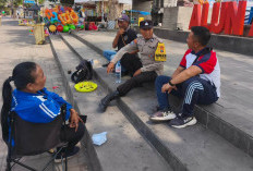 Serap Aspirasi, Polsek Lodoyo Timur Gelar Kopling di Alun-alun