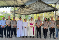 Kunjungi Gereja Katedral, Kapolresta Malang Kota Serap Aspirasi Lintas Agama