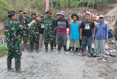 Pemerataan Pembangunan di Wilayah Terpencil, Kodim 0821/Lumajang Genjot Pengerjaan Jembatan Garuda Tahap VII