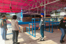 Polsek Sedati dan TNI Tutup Lokasi Judi Sabung Ayam Desa Pepe