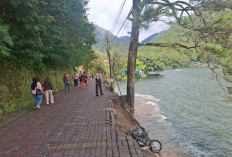 Talud Sarangan Ambrol, Sejumlah Motor Wisatawan Terjebur Telaga