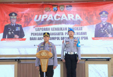 Polres Ngawi Gelar Upacara Kenaikan Pangkat Pengabdian 