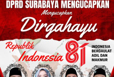 DPRD Surabaya Mengucapkan Dirgahayu Republik Indonesia 