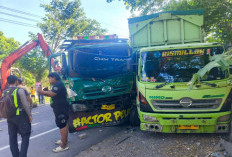 Truk Gagal Menyalip di Pantura Situbondo, Tabrakan Beruntun Sebabkan Macet Total